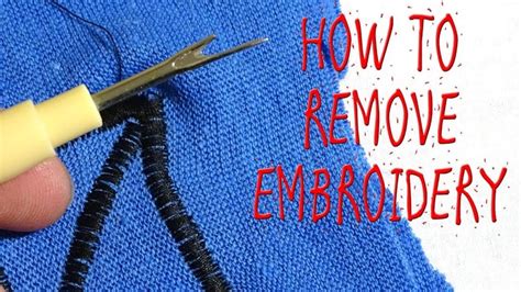 Can You Get Embroidery Removed? – A Detailed Exploration