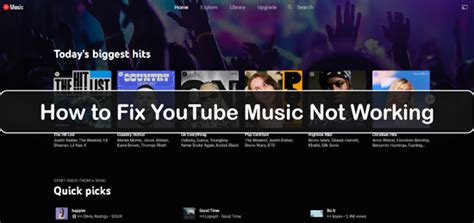 why is youtube music not working